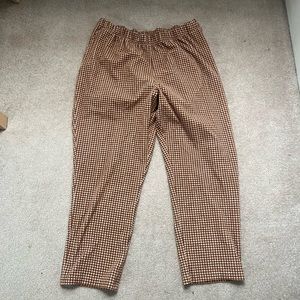 Women’s brown and cream knit pants